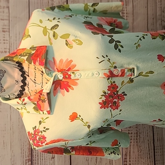 ISAACMIRAHI LIVE polo style button neck top - Picture 4 of 8